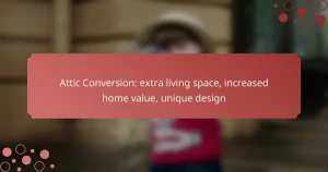 Attic Conversion: extra living space, increased home value, unique design