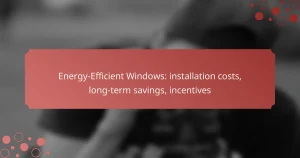 Energy-Efficient Windows: installation costs, long-term savings, incentives