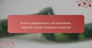 Flooring Replacement: cost breakdown, material choices, installation expenses