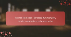 Kitchen Remodel: increased functionality, modern aesthetics, enhanced value