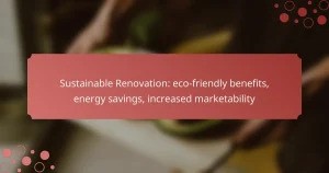 Sustainable Renovation: eco-friendly benefits, energy savings, increased marketability